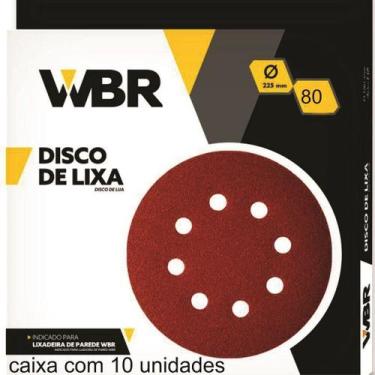 Imagem de Disco De Lixa 225mm Grão 80 Lixadeira com 10pçs - WBR