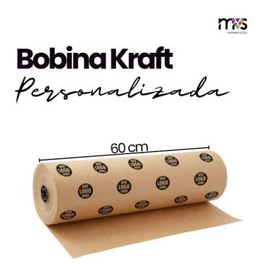 Imagem de Bobina rolo kraft personalizada 60 cm * 50 m - MVS COMUNICAÇÃO