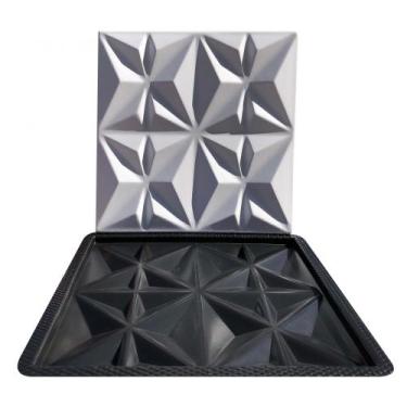 Imagem de Forma 3D Gesso e Cimento ABS - Cullinans Moderno 30x30 - Xmoldes Forma