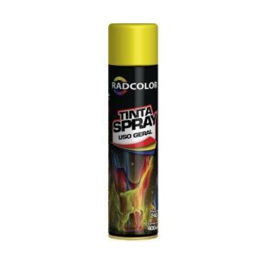 Imagem de Tinta spray uso geral 400ml/240g - radcolor, Amarel Brilhante