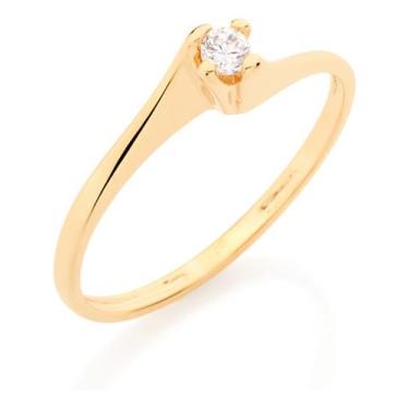 Imagem de Anel Solitário Com Zircônia . 510516 - Rommanel, Branco, 22