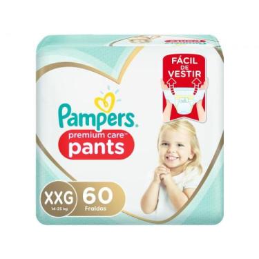 Imagem de Fralda Pampers Premium Care Pants Calça Tam. XXG - 14 a 25kg 60 Unidad