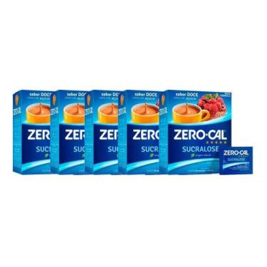 Imagem de Adoçante Zero-Cal Pó Sucralose C/50 Envelopes Kit 5 - Geral