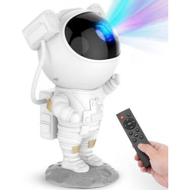 Imagem de Projetor Star Projector Galaxy Night Light - Lâmpada LED Astronauta Ne