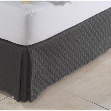 Imagem de Saia Box Matelada Ultrassonica para Cama Solteiro King 1,10m - Nathali