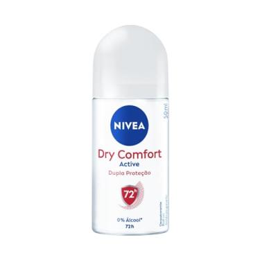 Imagem de NIVEA Desodorante Antitranspirante Roll On Dry Comfort 50ml - Proteção prolongada de 72h, dupla proteção com ativos antitranspirantes, sensação de axilas secas e frescas, com cuidado suave