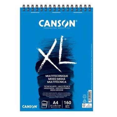 Imagem de Bloco de Papel Xl Mix Media A4 Canson 160g 50 Folhas