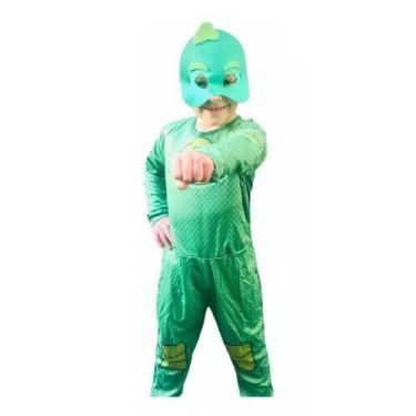 Imagem de Fantasia Do Lagartixo Pj Masks Longa Mascara E.v.a - Compra Certa, G 5