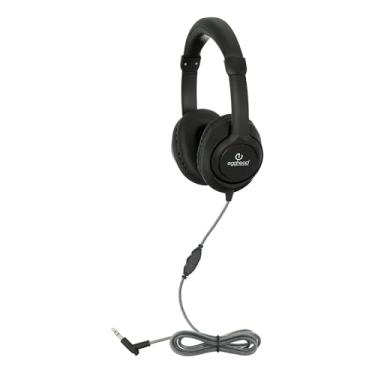 Imagem de Egghead Fone de ouvido com alto-falante NdFeb Deluxe de 40 mm – 3,5 mm com fio para estudantes em sala de aula, escritório