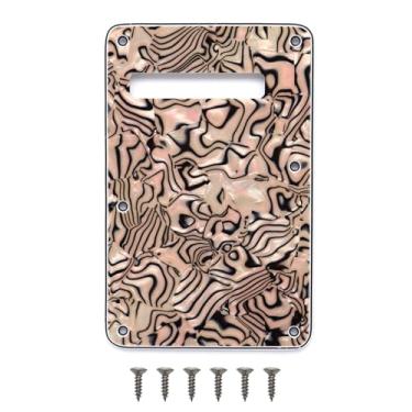 Imagem de Placa traseira de guitarra com 6 furos Strat Tremolo para Fender USA/Mexican Standard Stratocaster (revestimento de bronze)