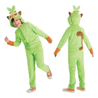 Imagem de Disguise Grookey Pokemon Kids Costume, Hooded Jumpsuit with Ears, Extra Large (14-16) Multicolored