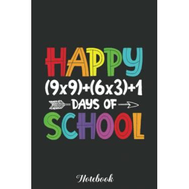 Imagem de Math Formula 100 Days Of School Teacher Boy Girl Gifts Notebook Vintage: Funny 100 Days Of School Gift Lined Notebook Confetti Writing Diary Planner ... Children, Blank 110 Pages, 6x9 inches