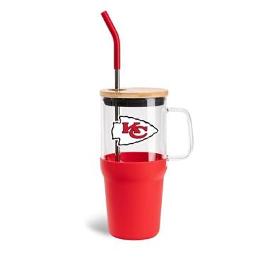 Imagem de The Memory Company Copo de vidro oficialmente licenciado NFL - Kansas City Chiefs 1,134 g Game Day