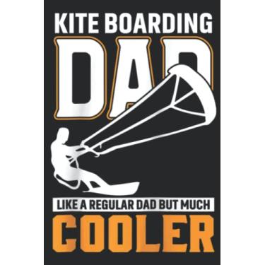 Imagem de Kiteboarder Dad Kitesurf Kiteboarders Raglan Baseball Quote: Lined Journal Notebook To Do Schedule, Medium 6x9 Inches, 100 Pages, Printed Cover
