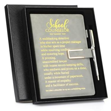 Imagem de Noveread 1 conjunto de canetas de caderno de couro para apreciação de conselheiro escolar com caixa de presentes para conselheiro de orientação para presentes da semana de apreciação do dia do