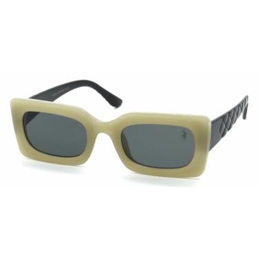 Imagem de Óculos de Sol Quadrado Polo London Club com Proteção UVA/UVB Feminino + Case