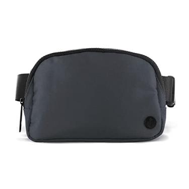 Imagem de Pochete para homens e mulheres, bolsa de cintura transversal para esportes, viagens, caminhada, corrida, caminhada, Cinza, One Size, Pochetes para mulheres e homens