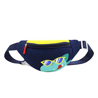 Imagem de AIBEARTY Pochete infantil para meninos, meninas, desenho animado, unicórnio, dinossauro, bolsa de cintura, cinto para viagens, caminhadas, esportes, Dinossauro, one size