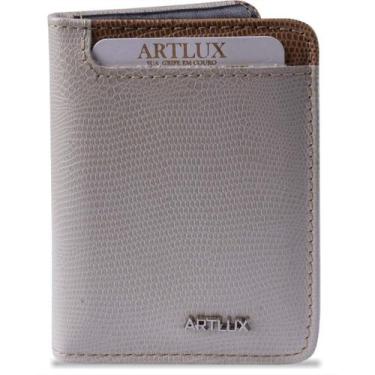 Imagem de Carteira Couro Pequena Artlux 927, Offwhite
