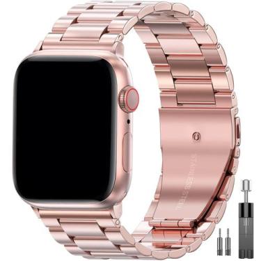 Imagem de Pulseira de Metal Apple Watch EPULY - Aço Inoxidável 42mm/44mm