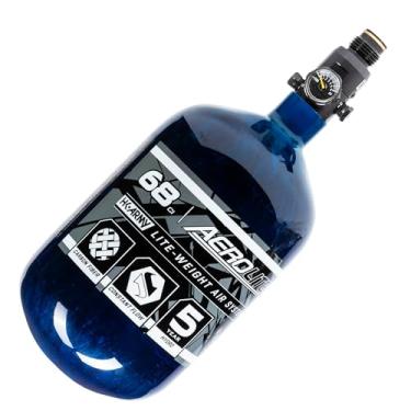 Imagem de HK Army Aerolite Fibra de carbono HPA Paintball Tank Air System – 68ci/4500psi (azul)