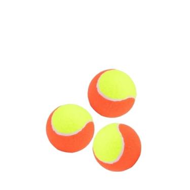 Imagem de Kit 3 Bolinha de Tênis Amarelo/Laranja 3 Unidades Para Treinamento Beach Tennis