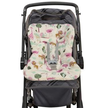 Imagem de Capa para Carrinho de Bebe - Laura Baby, Safari Pink