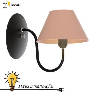 Imagem de Luminária Arandela Retrô Vintage de hotel com soquete E27 bivolt com c