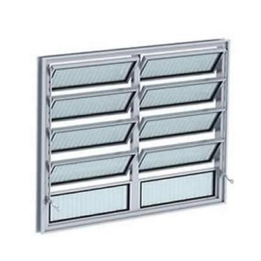 Imagem de Vitro basculante 80x200 2 secao aluminio brilhante - DL ESQUADRIAS LTD