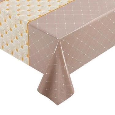 Imagem de Toalha de Mesa Impermeavel 6 Lugares Térmica Flanelada 2,00 x 137M  - 