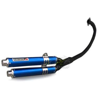 Imagem de Escape / Ponteira Coyote Competition Duplo em Alumínio Colorido (Anodi