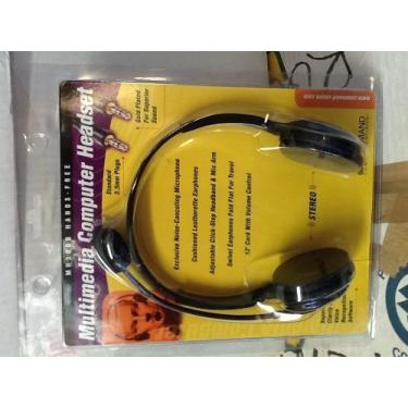 Imagem de Command Communications Fone de ouvido multimídia para computador plugue de 3,5 mm com recurso estéreo