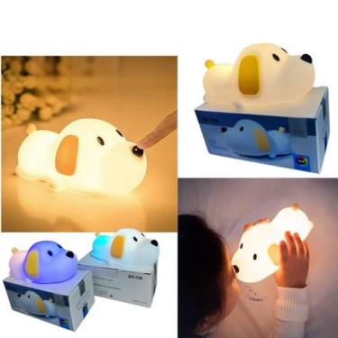 Imagem de Mini Luminária de Led Cachorro Touch Infantil - NoBrand