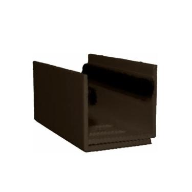 Imagem de Guia U - Externo Ajustável Para Porta De Correr - Marrom