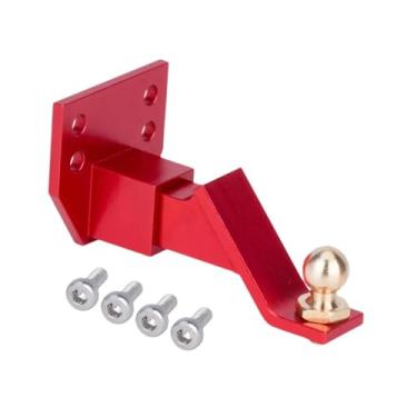 Imagem de Milageto TRAILER de HITCH SPORTE METAL METAL AJUSTÁVEL de DROGA PESADA de DRIVA para REVISTO de HITCH RETEMBRIDO para 1:10 SCALA RC CAR, Vermelho