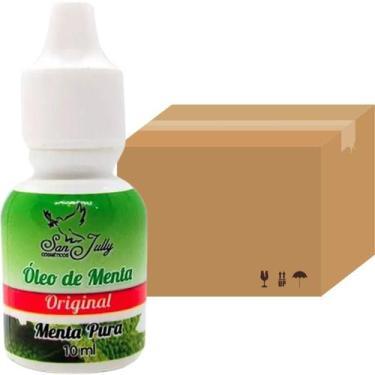 Imagem de Óleo de Menta San Jully Menta Pura Frasco 10ml Kit 60 Unidades