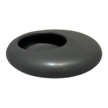 Imagem de Wswqop Vaso de flor de flor de cerâmica vaso nórdico elegante e decorativo recipiente de planta de mesa, ornamento para o quarto da cozinha em casa, Preto Grande