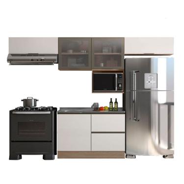 Imagem de Cozinha Modulada Etna 5 Peças para Pia 5 Portas Poliman Móveis