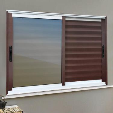 Imagem de Veneziana Elite 3 Folhas Moveis 120 X 200 Vidro Reflex - Brimak
