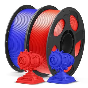 Imagem de ANYCUBIC PLA Plus (PLA+), filamento de impressora 3D RFID 1,75 mm, alta resistência, precisão dimensional +/- 0,02 mm, impressão com a maioria das impressoras 3D FDM, carretel de 1 kg, 2 kg, azul