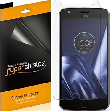 Imagem de Supershieldz (Pacote com 6) projetado para Motorola Moto Z Play Droid e Moto Z Play, protetor de tela transparente de alta definição (PET)