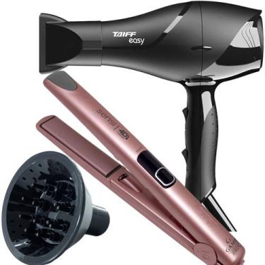 Imagem de Secador De Cabelo Taiff 1700w Ions Profissional Ar Quente Frio Preto D