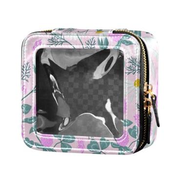 Imagem de Fitrendlovey Bolsa organizadora de maquiagem com grande claraboia e zíper estojo cosmético portátil para cuidados com a pele e itens essenciais de viagem, T2, one size
