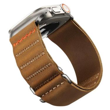 Imagem de Pulseira de Couro para Apple Watch Ultra (49mm, 46mm, 45mm, 44mm, 42mm