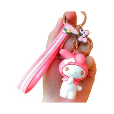 Imagem de Kawaii Hello Kitty Chaveiro Pingente Titular Sanrio Carro Chaveiro Sac
