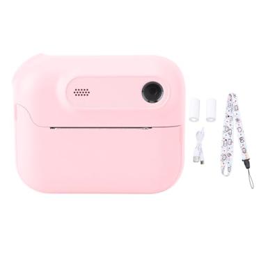 Imagem de Câmera de Impressão Instantânea para Crianças, Câmera Instantânea Fofa de 48MP, Estampas Pretas e Brancas de Bricolage, 20 Construídos Em Quadros, 5 Filtros, Zoom 6x, para (Rosa)