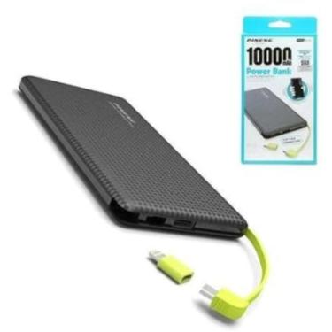 Imagem de Carregador Portátil PowerBank Universal 10.000mAh Micro USB Entrada IOS USB-C com Indicador de bateria