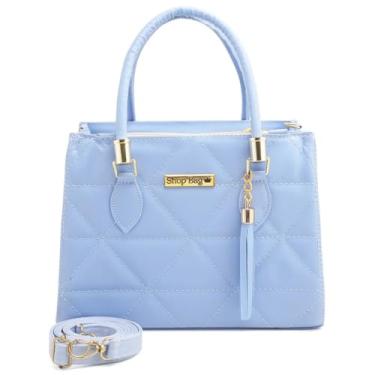 Imagem de Bolsa Feminina Média Shopbag Bordada Dubai (AZUL CLARO)