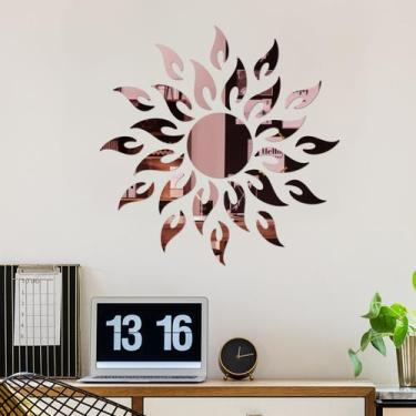 Imagem de Espelho Decorativo Sol Rose - Inove Papéis de Parede