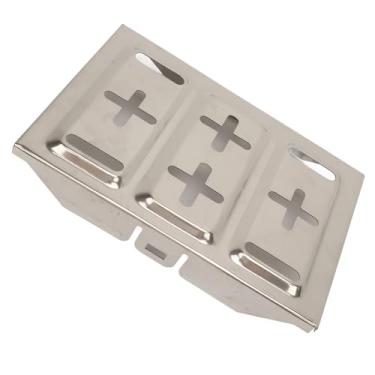 Imagem de Bandeja de Montagem de Bateria de 193x285mm Aço Inoxidável Resistente Com Parafusos de Fixação Universal para Carro para Baterias Tamanho Padrão